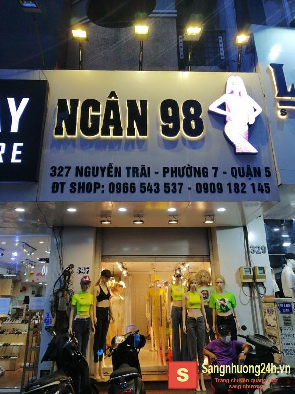Sang shop thời trang nữ trên con đường chuyên kinh doanh thời trang Nguyễn Trãi, P. 7, Quận 5.