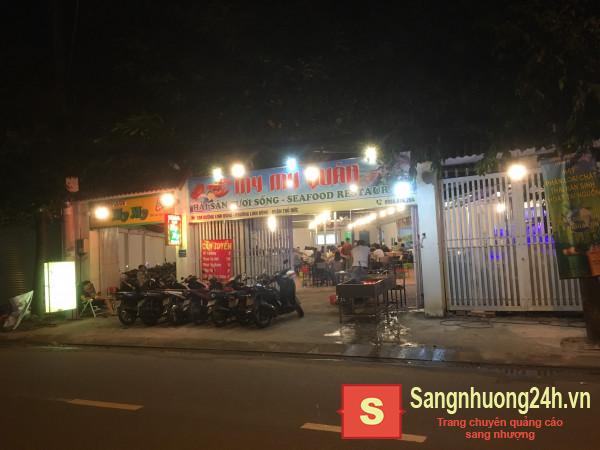 Sang nhanh quán nhậu mặt tiền đường Linh Đông, khu dân cư, chung cư đông đúc, sầm uất.