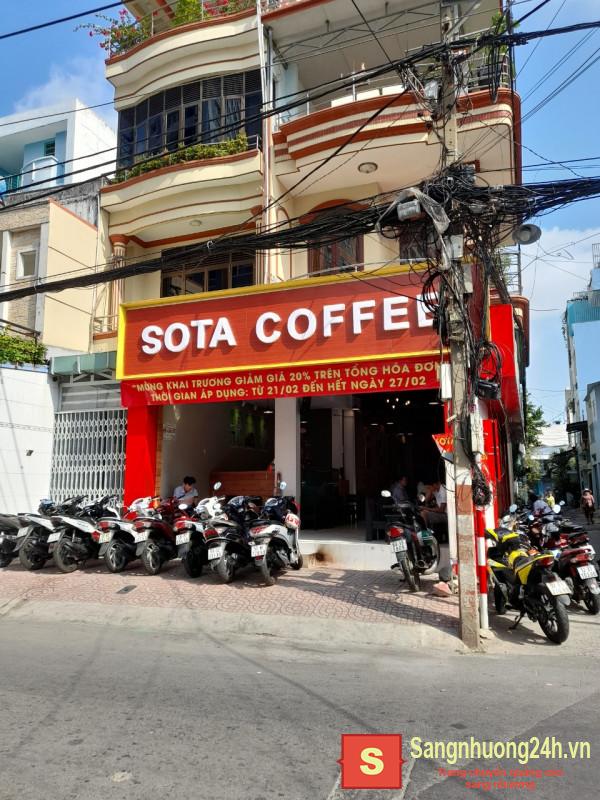 Sang quán cà phê mặt tiền đường 42 Lương Minh Nguyệt, Tân Thới Hoà, Tân Phú, Thành phố Hồ Chí Minh.
