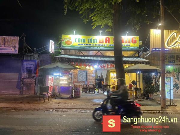 Sang Nhượng Quán Cơm Tâm Ở Linh Trung Thủ Đức