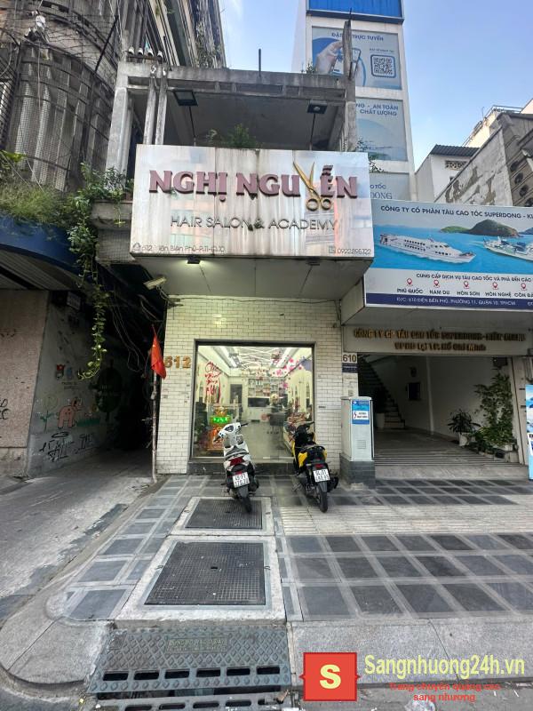 Sang Nhượng Salon Tóc Mặt Tiền Đường Ngay Góc Ngã 3 Trung Tâm Quận 10