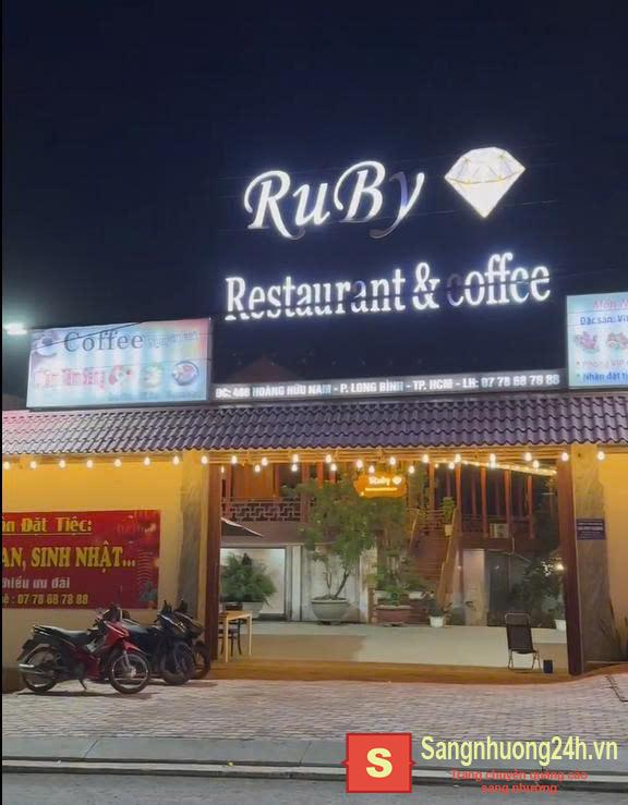 SANG NHƯỢNG NHÀ HÀNG HOẶC CHIA CỔ PHẦN NHÀ HÀNG RUBY 