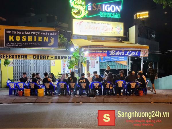 SANG NHƯỢNG QUÁN ĐẸP – MẶT TIỀN TRƯỜNG SA, BÌNH THẠNH | GIÁ SANG 150 TRIỆU