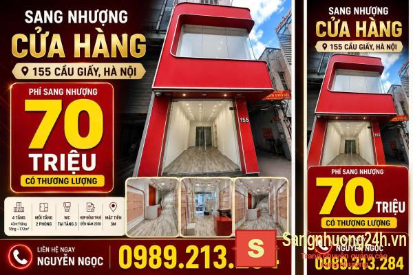 SANG NHƯỢNG CỬA HÀNG MẶT ĐƯỜNG CẦU GIẤY – HÀ NỘI